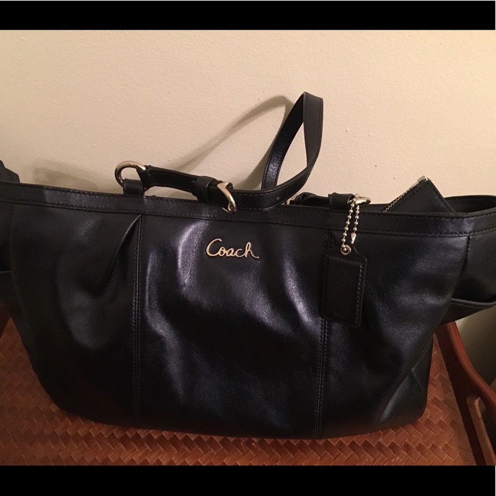 Authentic Leather Coach Handbag